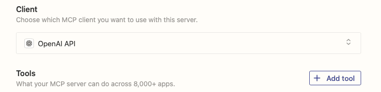 MCp zapier Tools - Noloco